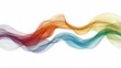 Vibrant abstract rainbow wave background for design projects and artistic creations