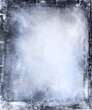 Grunge obsolete background with frame, scratched scary texture