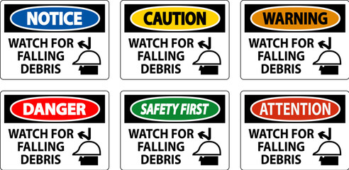 Poster - Danger Sign, Watch For Falling Debris