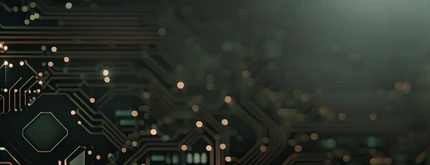 Poster - circuit board background 4K Video