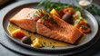 grilled salmon with lemon and rosemary