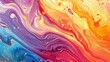 Colorful modern marble art with curved waves, perfect wallpaper