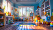 Playful Beginnings, A Room of Childhood Dreams, Where Imagination Meets Color
