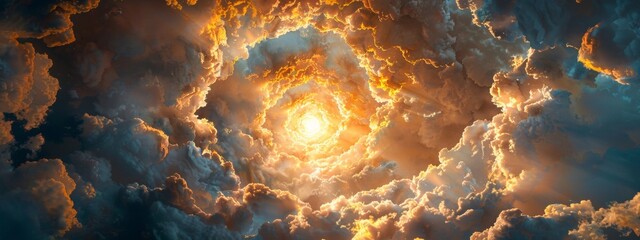 Wall Mural - teleporting through a quasar to a new universe