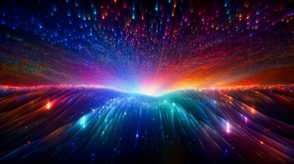 Wall Mural - abstract shiny colorful futuristic background, copy space
