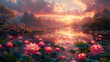 Flowers oil paintings landscape
