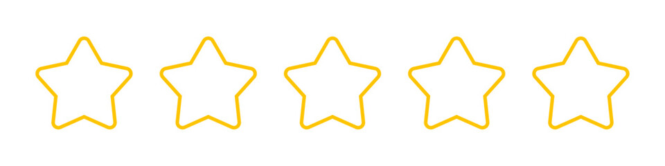 Wall Mural - five star rating icon