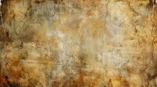 Abstract Old Rough Antique Parchment Paper Texture Background With Distressed Vintage Stains