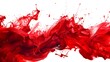a red paint splash on white