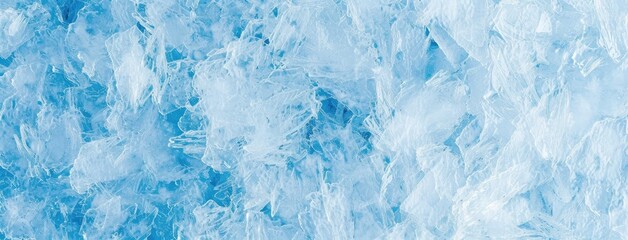 Sticker - Crystalline Blue Ice Textured Abstract Background