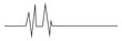 Black heartbeat icon. Heartbeat sign in flat design. Black heartbeat Vector illustration. 