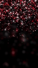 Wall Mural - hot red glitter particles dust background video