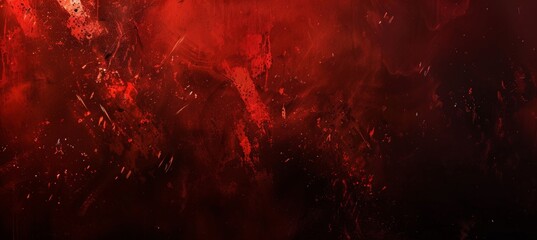 Poster - Fiery red smoky background ideal for graphic design, artistic projects, and creative compositions.