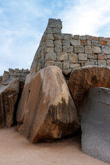 Wall Mural - Surrounding wall of the Royal Enclosure, Hampi, Karnataka, India, Asia