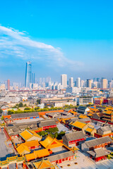 Wall Mural - Aerial Photography of Scenery of the Forbidden City and Urban Skyline in Shenyang, Liaoning, China