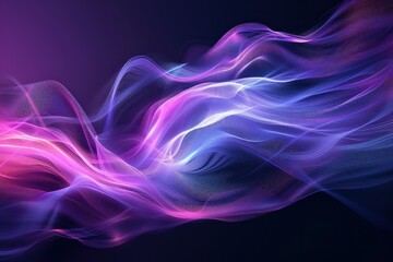 purple pink blue abstract dynamic color flow wave black background grainy texture banner website hea