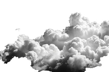 Aufkleber - Black background with white clouds, isolated white clouds