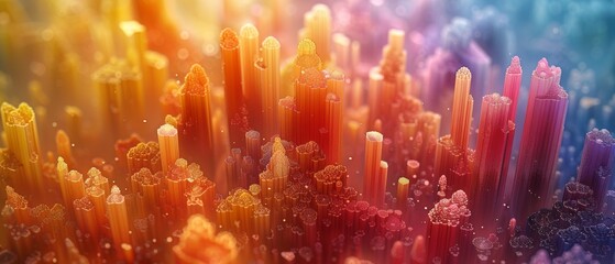 Poster - This multi-color abstract 3D visualization is mesmerizing