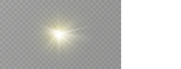 glow light effect. star burst with sparkles.sun.