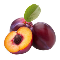 Sticker - Delicious Plum fres fruits ready to eat