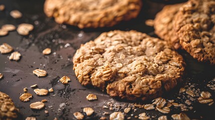 Wall Mural - Oatmeal Cookie healthy dessert fitness food