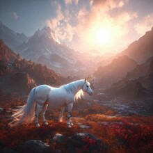 White Horse In The Mountains