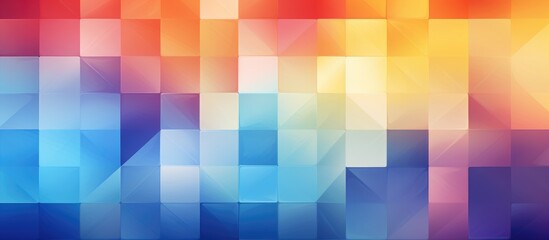 Wall Mural - Abstract geometric design with colorful blurred gradient for various creative purposes