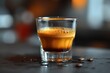 © yuliachupina - Brewing espresso: pouring coffee into a cup