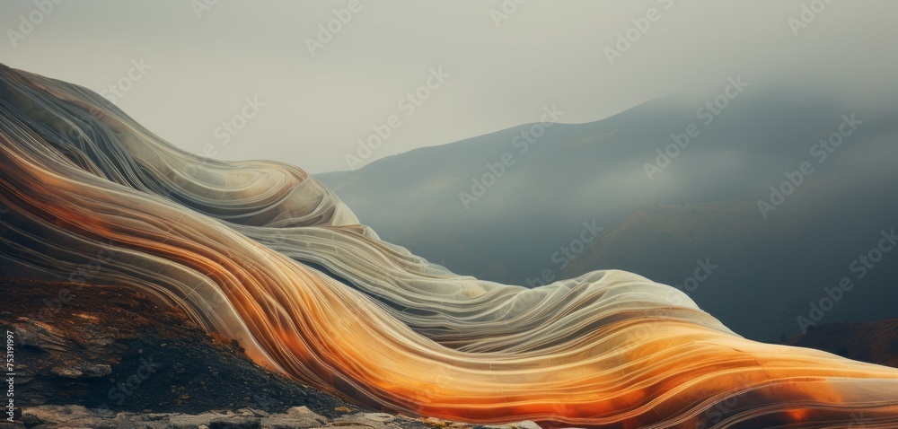 Geological Scene for Presentation Background Generative AI Stock ...