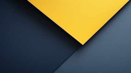 Poster - An abstract colored paper texture background presents minimal geometric shapes and lines in light blue, navy, red, and yellow colors, offering a visually dynamic composition.