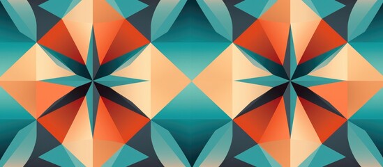 Wall Mural - Geometric pattern in 2d form