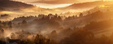 Fototapeta Panele - Morning mountain landscape