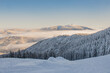 One winter day on the top of Pilsko in the Beskids, Poland, Skitouring, Mountains