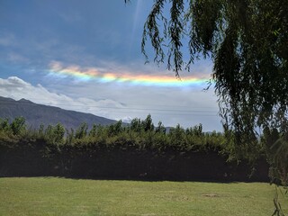 Wall Mural - Horizontal rainbow in Argentina