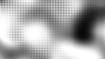 Aufkleber - Abstract halftone motion background. Moving dots seamless loop