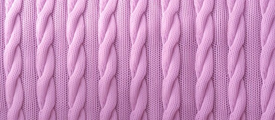 Poster - Vibrant Macro Shot of a Pink USB Cable with Textured Detailing and Coiled Design