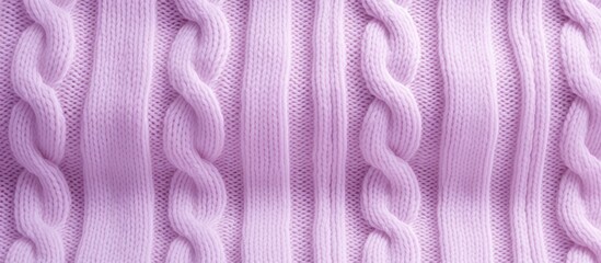 Poster - Soft Pink Knit Sweater Close-Up - Cozy Textured Fabric for Winter Fashion