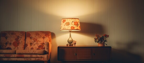 Poster - Cozy Interior Design with Stylish Furniture and Warm Lighting in Modern Living Room