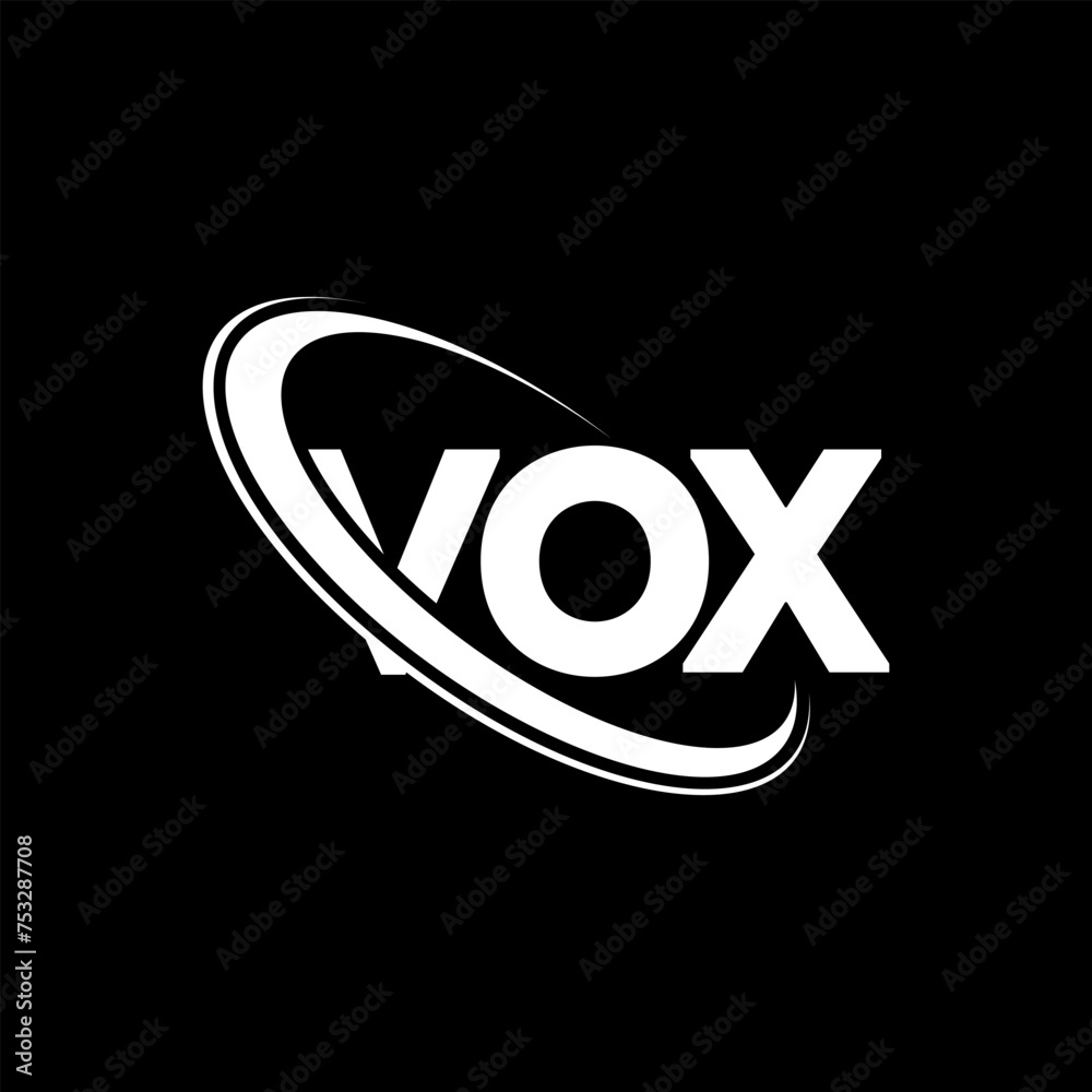 VOX logo. VOX letter. VOX letter logo design. Initials VOX logo linked ...