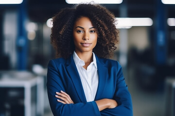 Canvas Print - women's day international women's day businesswoman businesswoman successful woman female boss leader corporate portrait of businesswoman posing for photo in office