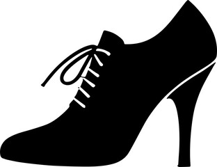 Ladies fashion shoes icon isolated on white background