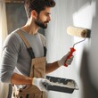 © customer solution - Young person painting the wall