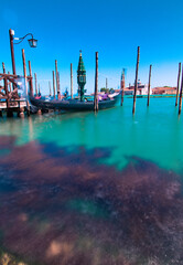 Canvas Print - View at Venice city - Italy