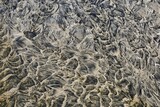 Fototapeta Desenie - Wet sand and water strange, dark, abstract patterns