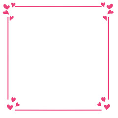 Sticker - Love Rectangle Frame 