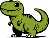 Fototapeta Dinusie - Cute T-Rex Dinosaur