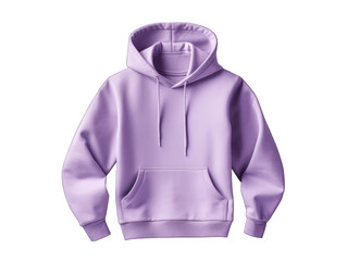 Wall Mural - purple hoodie isolated on transparent background, transparency image, removed background