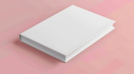 Poster - Generative AI : Blank square cover book template on colour background