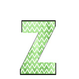 Fototapeta  - green letter z
