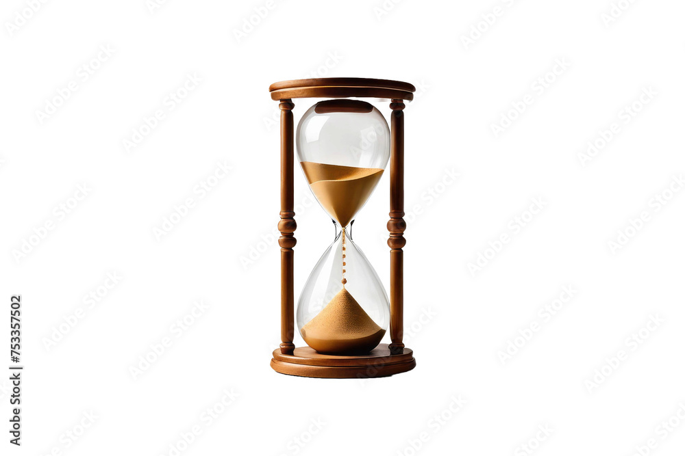 Sand Timer Full Body Isolated On A White Background Stock Photo sand-timer-full-body-isolated-on-a-white-background-stock-photo